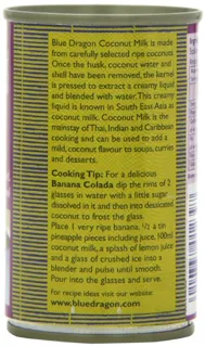 Blue Dragon Coconut Milk Mini Cans 165 ml (pack of 12) — photo 6
