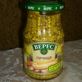 Veres Mustard with Horseradish glass jar 190g — photo 6