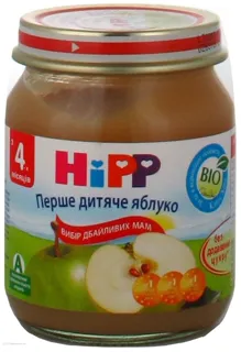 Hipp First Baby Apple Puree No Sugar 125g Glass Jar — photo 5