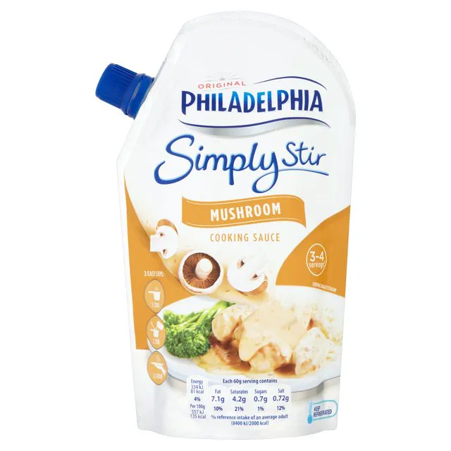 Philadelphia Simply Mix with Mushroom Sauce