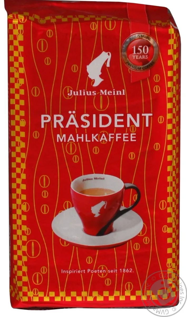 Кава Julius Meinl S.p.a. President натуральна мелена 250г
