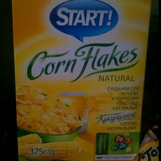 Start! Dry Breakfast Natural Corn Flakes 375g — photo 7