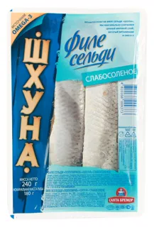 Santa Bremor Herring Fillet Popular Lightly Salted 240g vacuum pack — photo 2