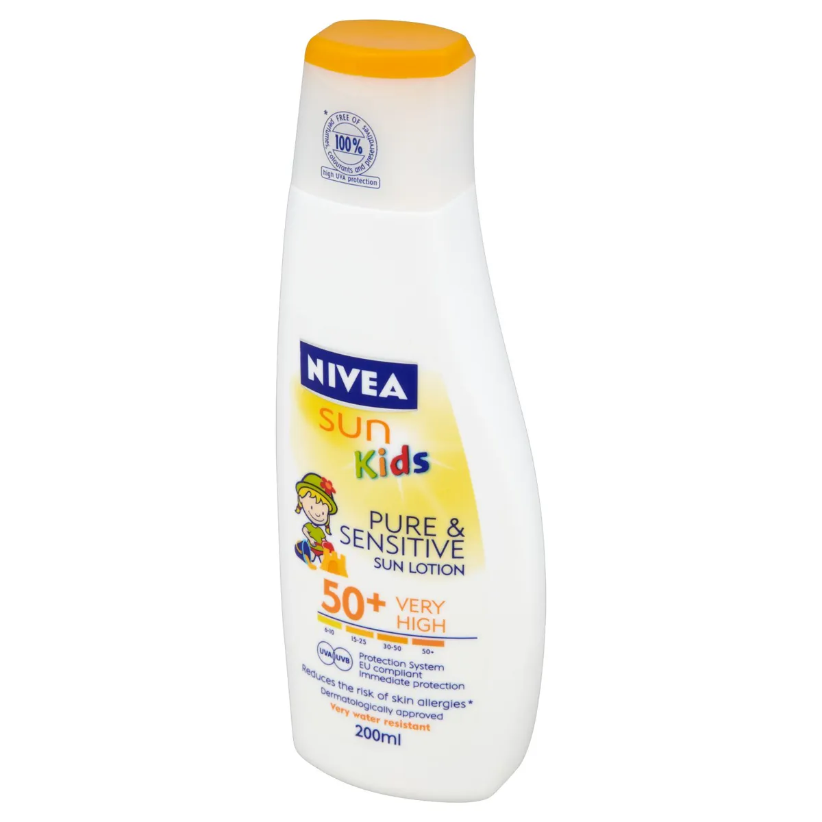 Nivea Sun Дитячий лосьйон для чутливої шкіри SPF 50+ 200 мл