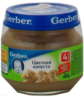 Gerber Cauliflower Puree for Babies from 4 Months 80g — photo 4