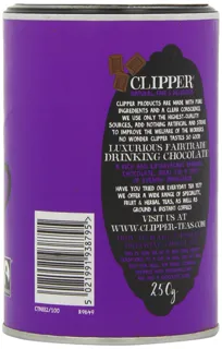 Clipper Fairtrade Drinking Chocolate 250g (pack of 6) — photo 13