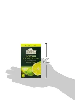 Ahmad Tea Lemon and Lime Twist (Pack of 1, Total 20 Aluminum Foil Envelopes) — photo 2