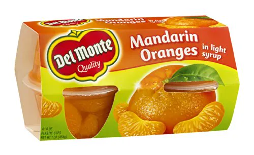 Del Monte Tangerines, 4-count (6-pack)