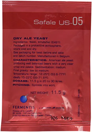 Safale USA 05 dry yeast - 11.5 g