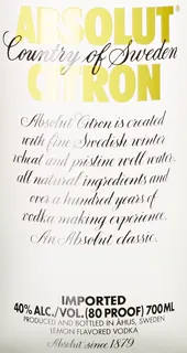 Absolut Citron Flavored Vodka 40% 0.7L — photo 4