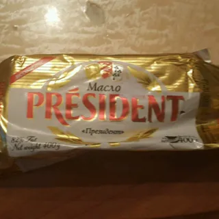 President Unsalted Sour Cream Butter 82% 400g — photo 11