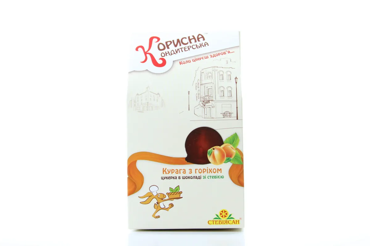 Цукерки Корисна Кондитерська Курага з горіхом 150г