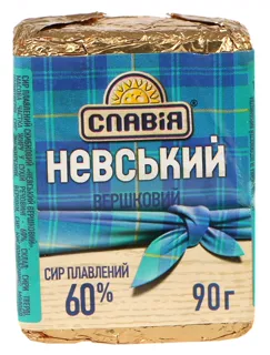 Nevsky creamy processed cheese 60% Bashtanka 90g — photo 2
