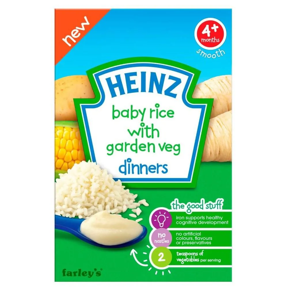 Heinz Baby Rice & Garden Vegetable Dinner 4mth+ (125g)