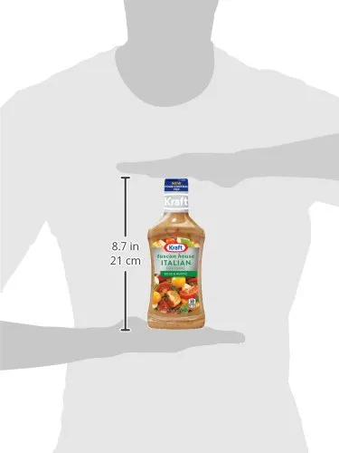 Kraft Brand Dressing Tuscan House Italian Dressing & Marinade, 16 oz Plastic Bottles (Pack 6)