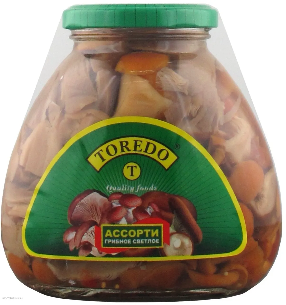 Асорті світлих маринованих грибів Toredo 580 мл