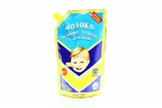 Pervomaiskyi MKK Whole Condensed Milk with Sugar 8.5% 500g Doy-Pack — photo 3