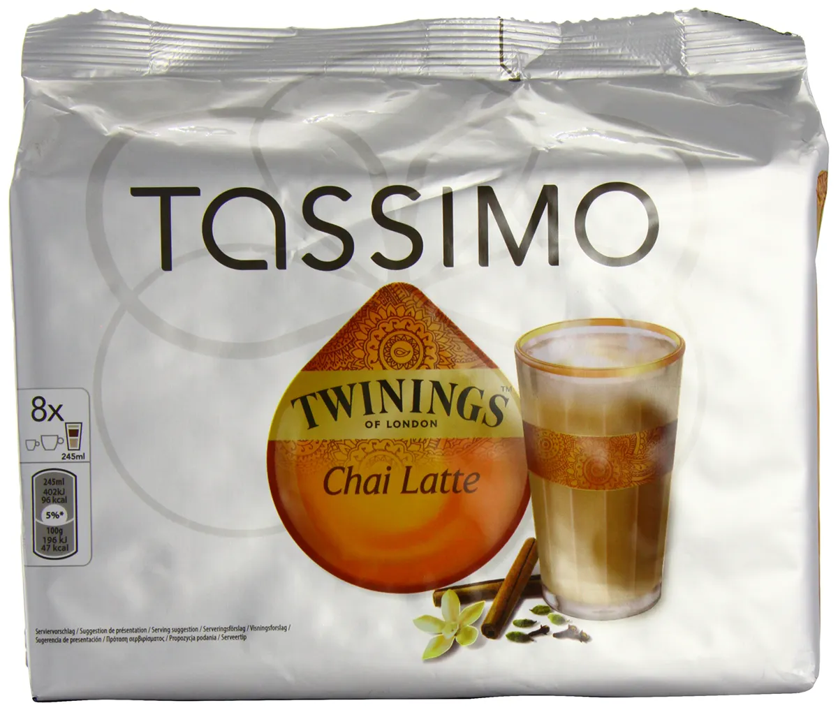 Tassimo T-Диск Twinings Чай Латте 8 порцій з кремером