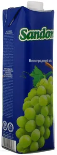 Sandora White Grape Juice No Sugar 1000ml Tetra Pak — photo 4