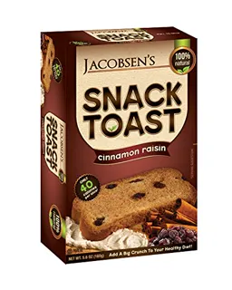 Jacobsens Cinnamon Raisin Snack Toast, 5.6 oz (6 pack) — photo 7