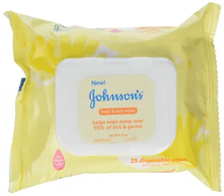 Johnsons Baby Hand and Face Wipes, 25 pcs — photo 10