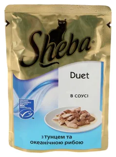 Sheba Duet Tuna & Ocean Fish Cat Food Pouch 85g — photo 4