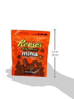 Reeses Peanut Butter Cups Minis, 8 oz Bags (Pack of 4) — photo 3