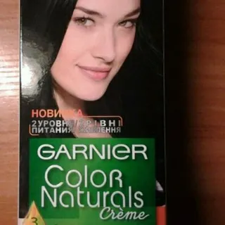 Фарба для волосся Garnier Color Naturals Crème Чорний опал 2.10 стійка 1шт — фото 9