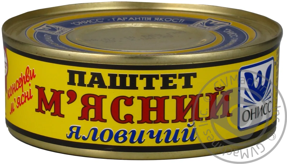 Паштет Онісс м'ясної яловичий жерстяна банка 240г
