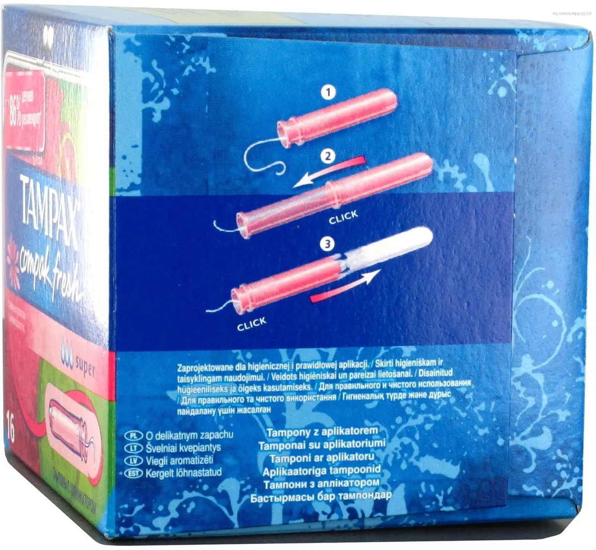 Tampax Discreet Compact Fresh Tampons 16 pcs