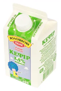 Voloshkove Pole Kefir 2.5% Pure Pack 450g — photo 2