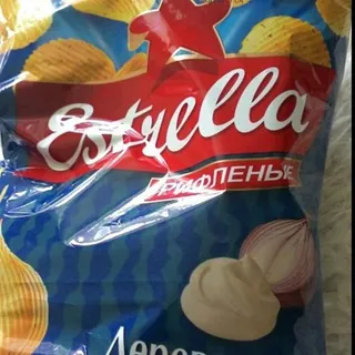 Estrella Chips with Country Sour Cream and Onion Flavor 85 g — photo 2