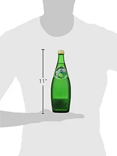Perrier Sparkling Natural Mineral Water, Lime 25.3 oz Glass Bottle — photo 3