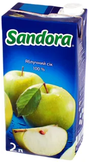 Sandora Apple Juice Tetra Pak 2L — photo 2