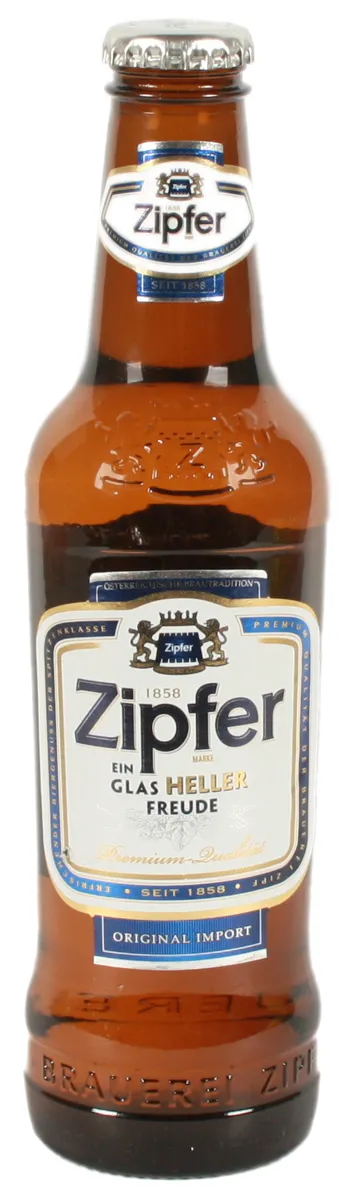 Zipfer Light Pasteurized Beer 5.4% 330ml Bottle