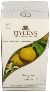 Hyleys Green Tea Ceylon and China Baihao Blend with Lemon 25x1.5g Sri Lanka — photo 3