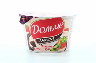 Dolce dessert strawberry-kiwi with chocolate 4% 200g x8 — photo 5