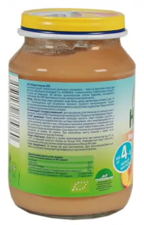 Hamanek Apple-Peach Fruit Puree for Children from 4 Months Glass Jar 190g — photo 3