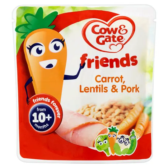 Cow & Gate Friends 10m+ Carrot, Lentil, Ham Casserole