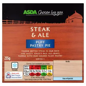 Asda Chosen By You Пиріг зі стейком і елем з листкового тіста