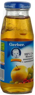 Gerber Apple Grape Rosehip Juice No Sugar Glass Jar 0.175L — photo 3