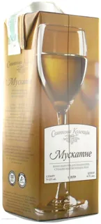 White Wine Prazdnichnaya Kollektsiya Muscat Semi-Sweet 1000ml — photo 5