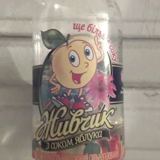 Obolon Zhyvchyk Apple Drink with Juice 0.5L Plastic Bottle — photo 2