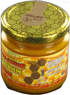 Bartnik Wildflower Honey with Pollen Glass Jar 250g — photo 4