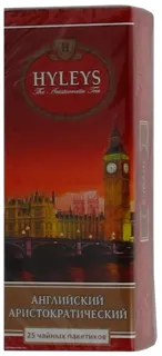 Hyleys English Aristocratic Black Tea 25 bags — photo 2