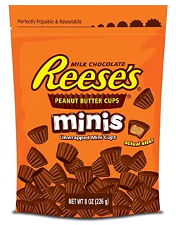 Reeses Peanut Butter Cups Minis, 8 oz Bags (Pack of 4) — photo 4
