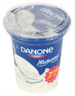 Danon Zhyvynka Classic Yogurt 1.7% 340g Plastic Cup — photo 2