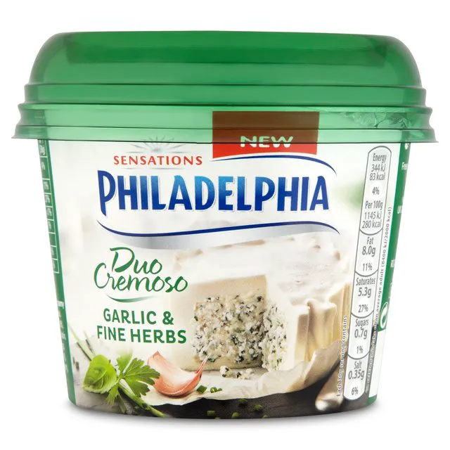 Philadelphia Duo Cremoso Garlic and Herbs
