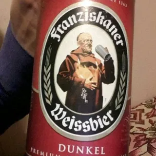 Franziskaner Hefe Weissbier Dunkel Dark Beer 500ml — photo 2