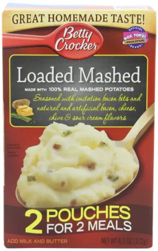 Betty Crocker Loaded Mashed Potatoes, 173g (pack of 6)
